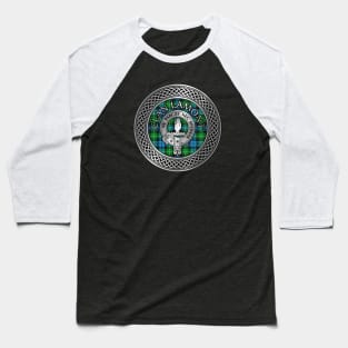 Clan Lamont Crest & Tartan Knot Baseball T-Shirt